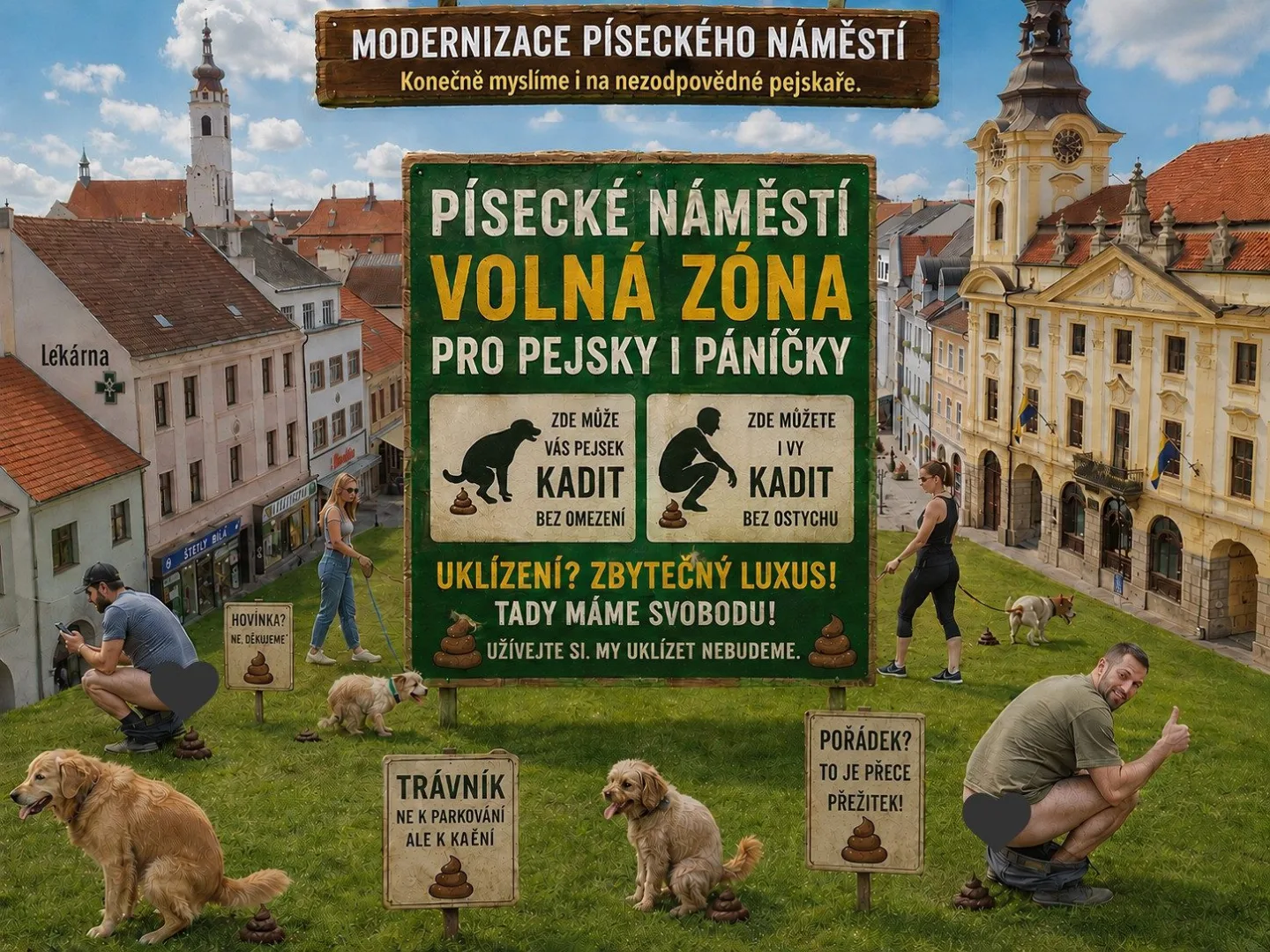 Tržiště i politická satira. Písecké náměstí čeká proměna a lidská tvořivost jede na plné obrátky