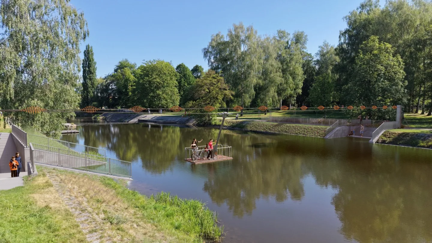 Na Malši vznikne samoobslužný přívoz, unikátní zařízení sveze přes řeku pěší i cyklisty