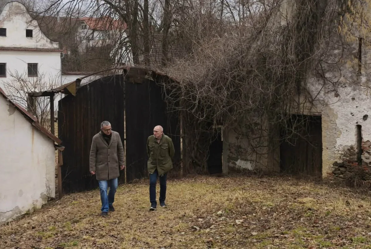 Autoři knihy Budějovická mordparta, Pavel Pechoušek a Václav Hýsek
