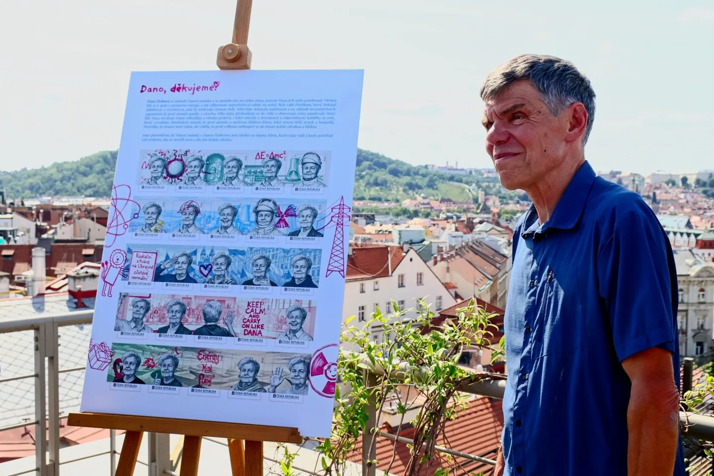 Známka propojuje lidi. Prezident Pavel a miliardář Dědek uctili památku Dany Drábové