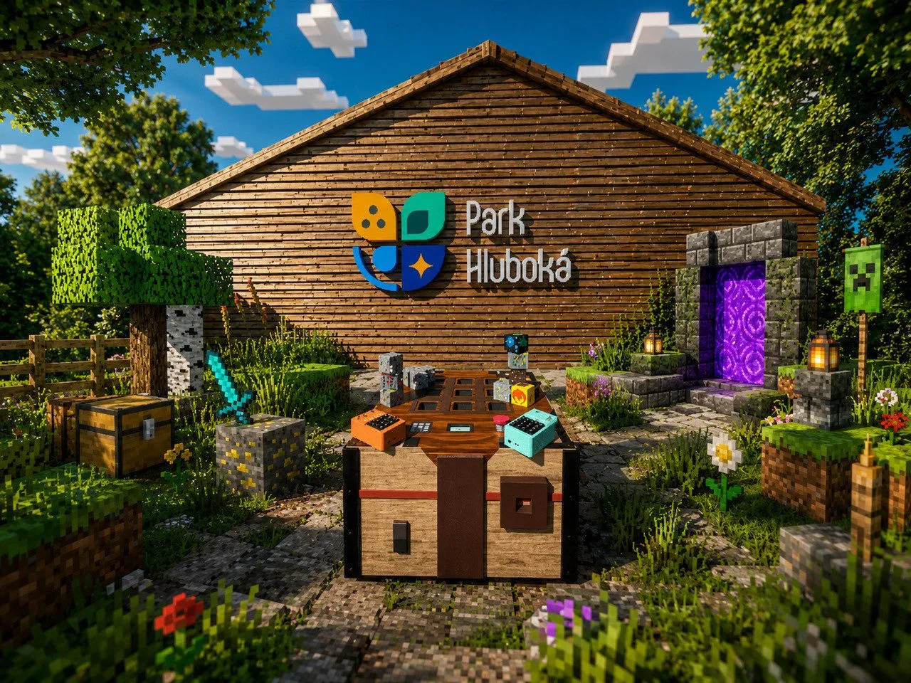 Z Minecraftu ven. Park Hluboká láká děti od displejů za skutečným dobrodružstvím.