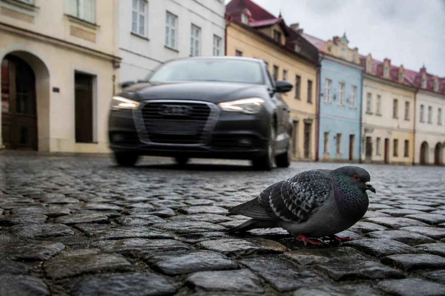 Opilý muž chránil mrtvého holuba. Vbíhal pod auta a spustil alarm v kostele