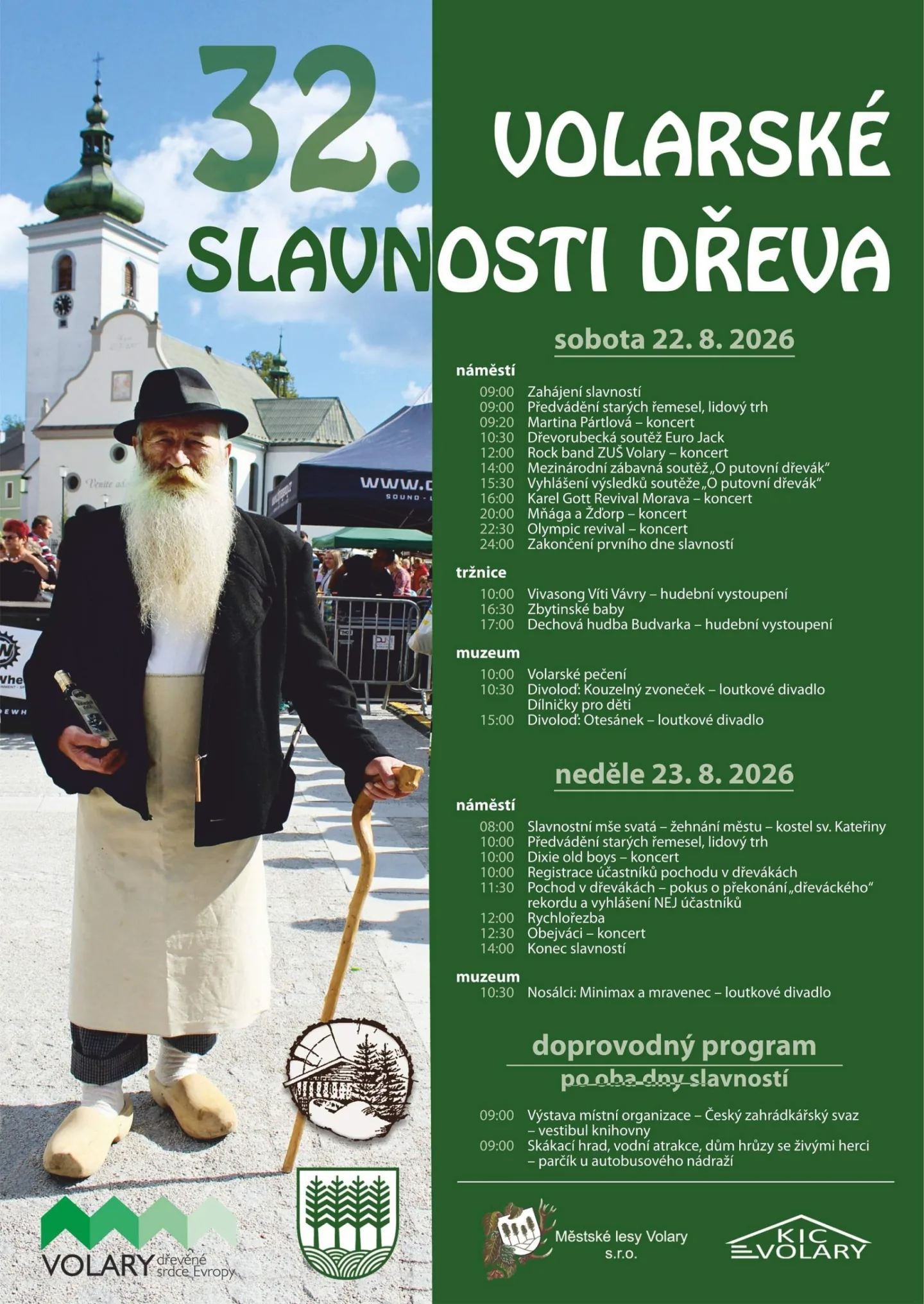 32. ročník Volarských slavností dřeva