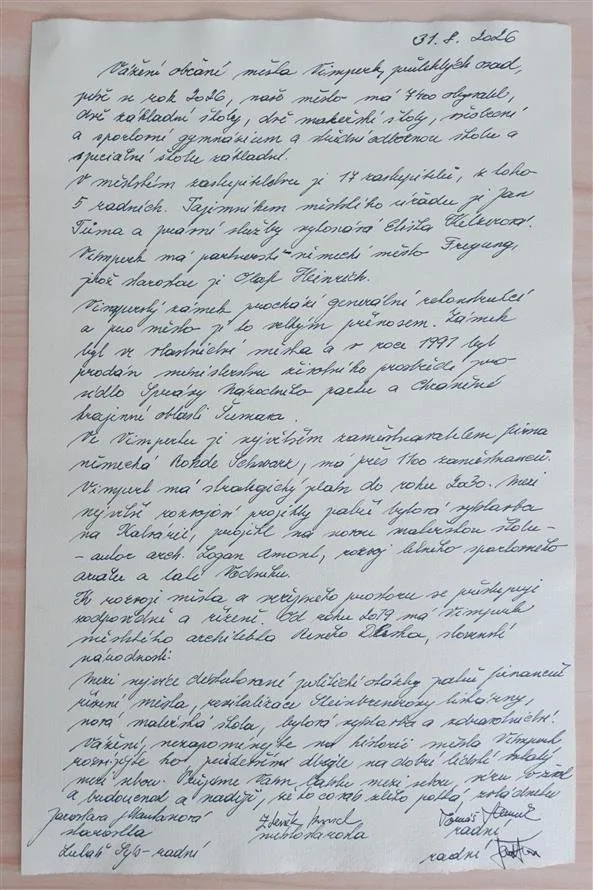 Ve vimperském zámku našli časovou kapsli z roku 1858. Do věže ukryli další poselství