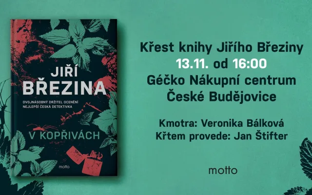 Křest nové knihy Jiřího Březiny