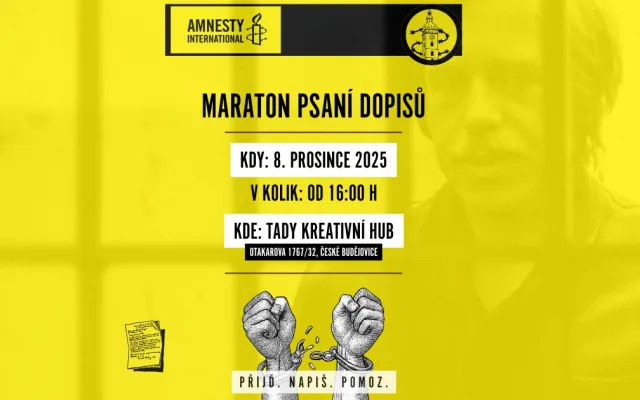 Maraton psaní dopisů s Amnesty International