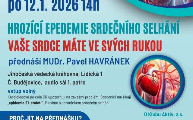 Přednáška: Vaše srdce máte ve svých rukou 