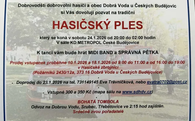 Hasičský ples 2026
