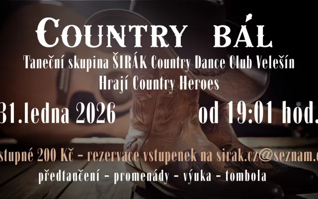 Country bál v Hostin Na Zlaté stoce