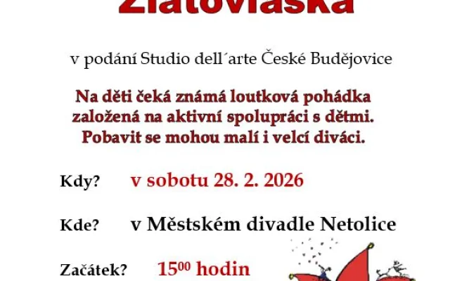 Zlatovláska – loutková pohádka pro děti