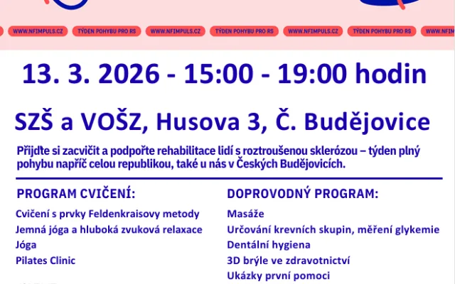 Týden pohybu pro pacienty s roztroušenou sklerózou