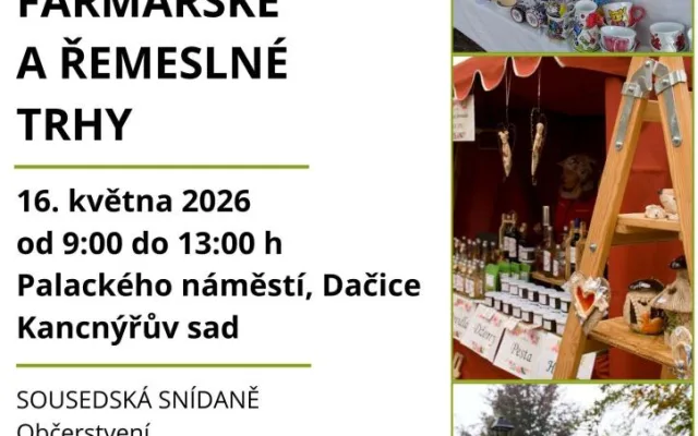 Farmářské a řemeslné trhy v Dačicích