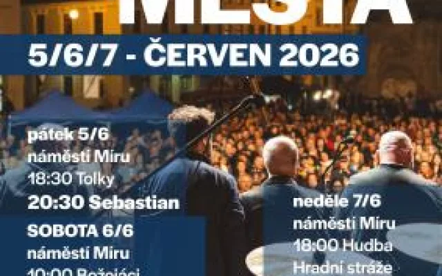 Dny města 2026: Tři dny plné hudby, setkávání a doprovodného programu
