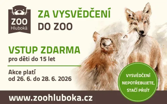 Za vysvědčení do zoo Hluboká