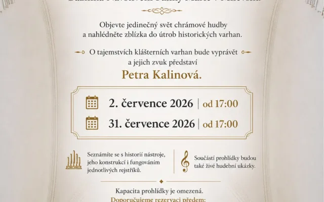 Prohlídka klášterních varhan s ukázkami