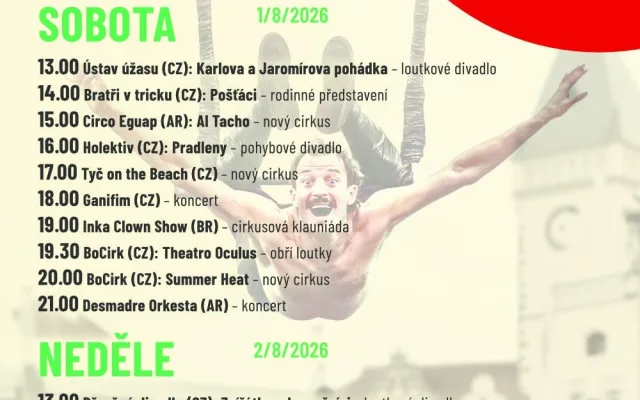 Komedianti v ulicích 2026 – mezinárodní festival pouličního divadla