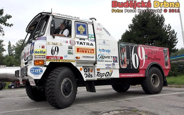Tatra 815, se kterou Karel Loprais třikrát vyhrál dakarskou rallye