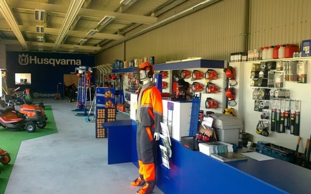 interiér nové prodejny Husqvarna