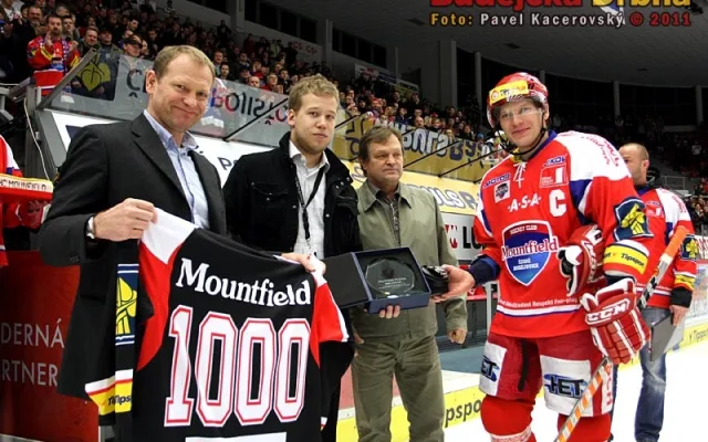 Kapitán Mountfieldu František Ptáček nastoupil do 1000. extraligového zápasu