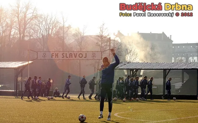 Dynamo trénovalo pod českokrumlovským zámkem