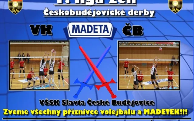 Budějcké volejbalistky v první lize hrají derby