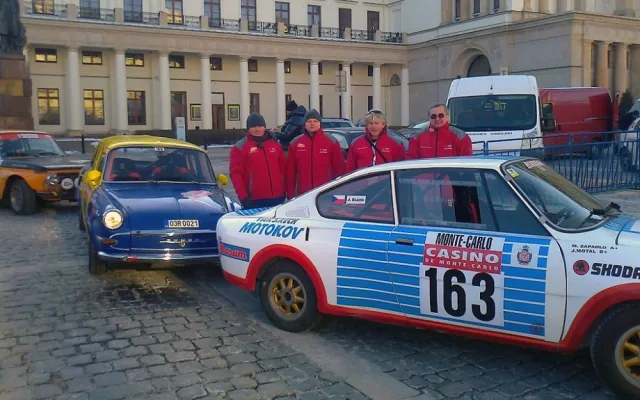 Posádky týmu ČK motorsport. Zleva Stanislav Kopt, Vlastimil Bidelnica, Jan Bláha a Karel Mach