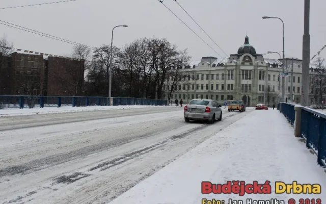 Most přes Malši u budovy soudu