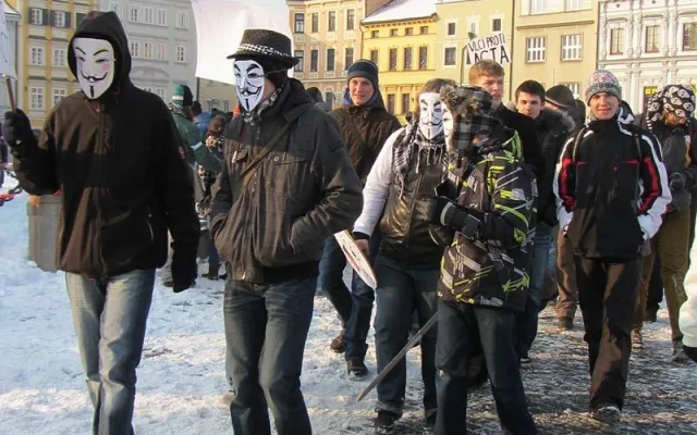 Budějcký protest proti dohodě ACTA