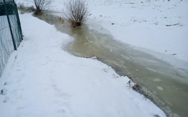 Vltava v Rožnově (13. února)