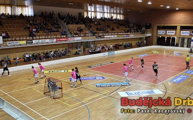 Do sportovní haly si našel cestu i přes slunečné počasí poměrně slušný počet diváků