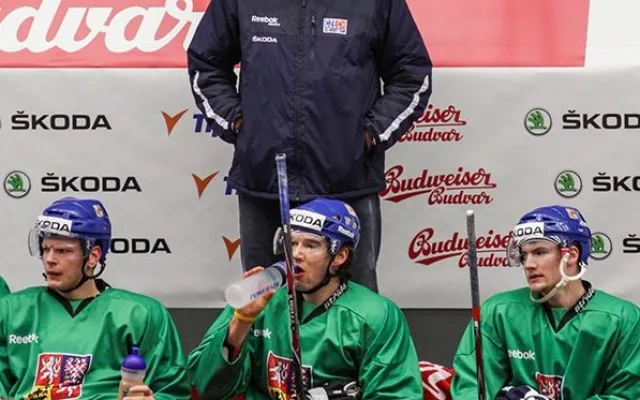 Trenér Alois Hadamczik na střídačce