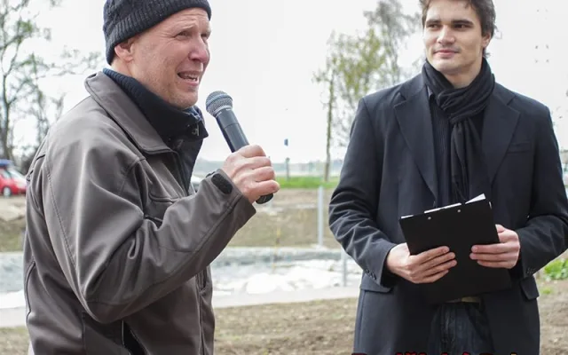Předseda SKVS České Budějovice Jakub Prüher a jeho zahajovací řeč