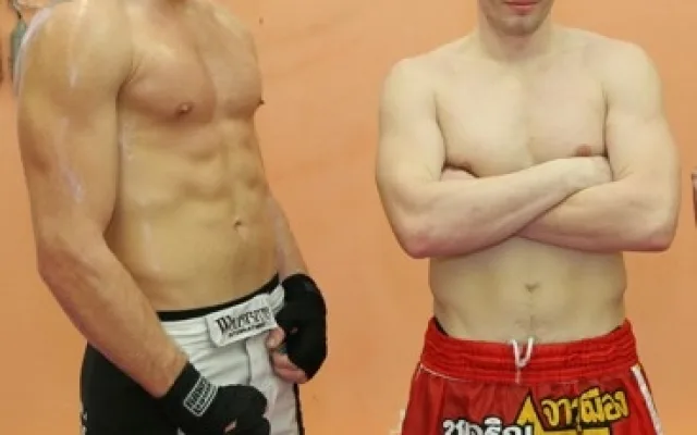 David Makovička (vlevo) s trenérem Michalem Novákem