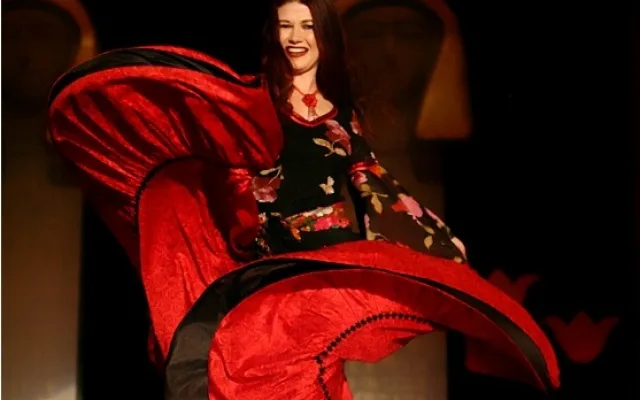 Warda při tančení španělského flamenca