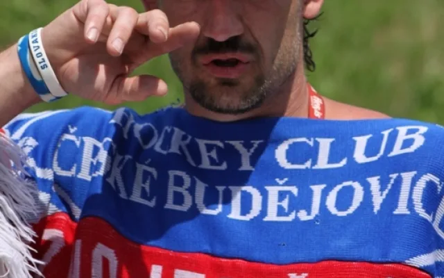 Sraz hokejových fanoušků v Českých Budějovicích