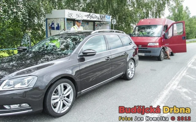 Kontrola vozidla na úseku ČB-Veselí nad Lužnicí