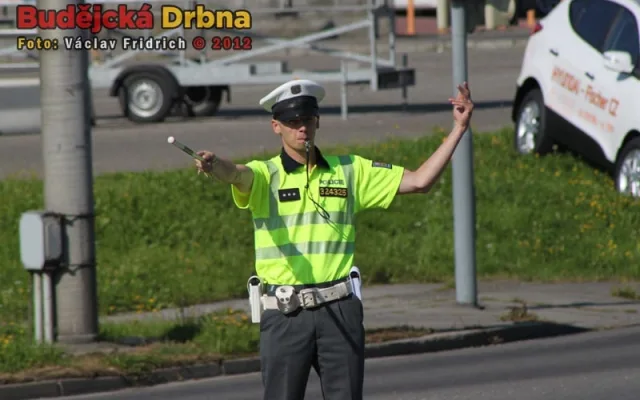 Soutěž dopravních policistů u Výstaviště