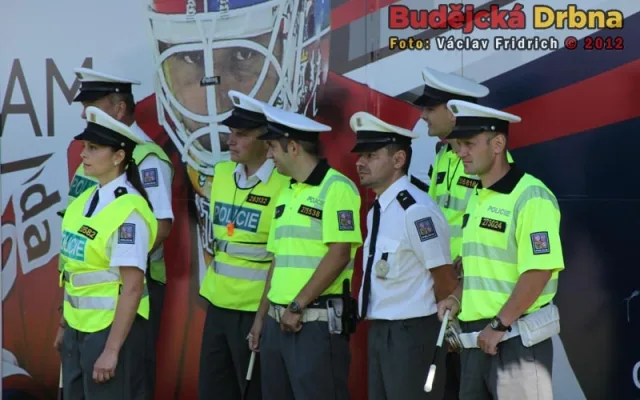 Soutěž dopravních policistů u Výstaviště