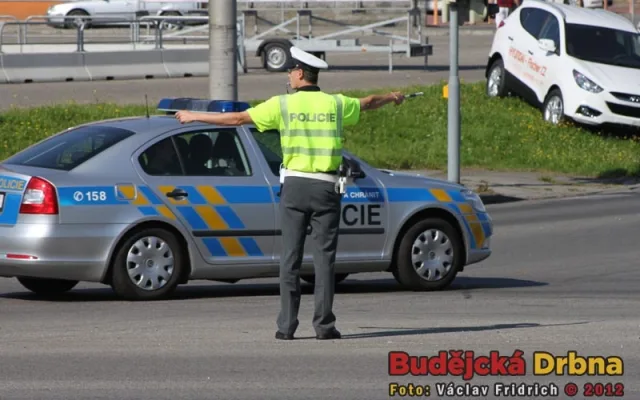 Soutěž dopravních policistů u Výstaviště