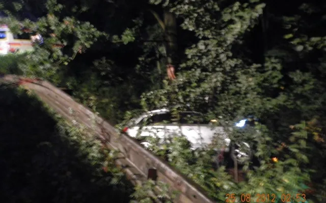Náraz do stromu u Trocnova nepřežil v sobotu ráno řidič Audi Q7