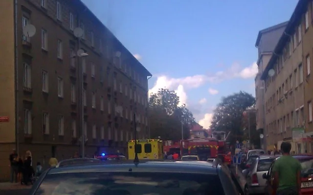 Požár bytu v Čechově ulici. Foto Josef Faltýn