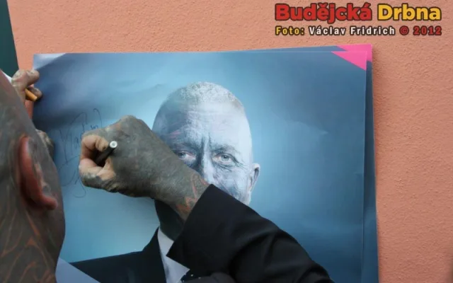 Prezidentský kandidát Vladimír Franz přijel do Budějc