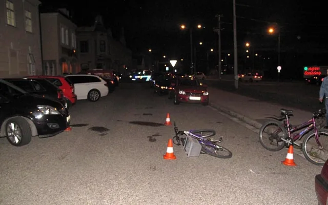 Zraněný cyklista skončil v českobudějovické nemocnice