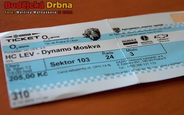 Vstupenka na prestižní utkání v pražské O2 areně