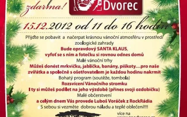 Vánoce v Zoo Dvorec
