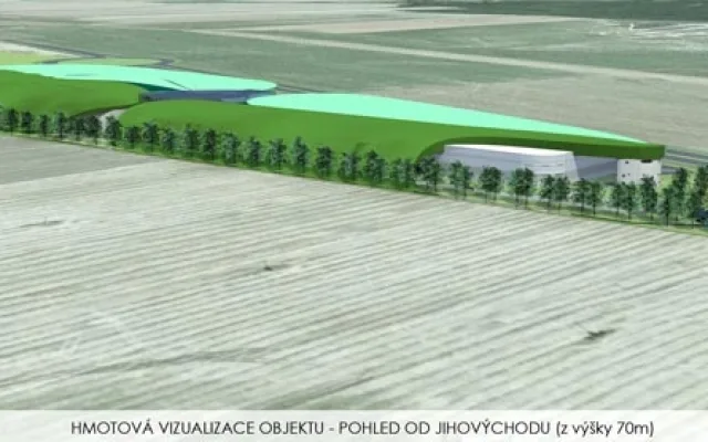 Bavorovice-jih (pohled od jihovýchodu z výšky 70 metrů)