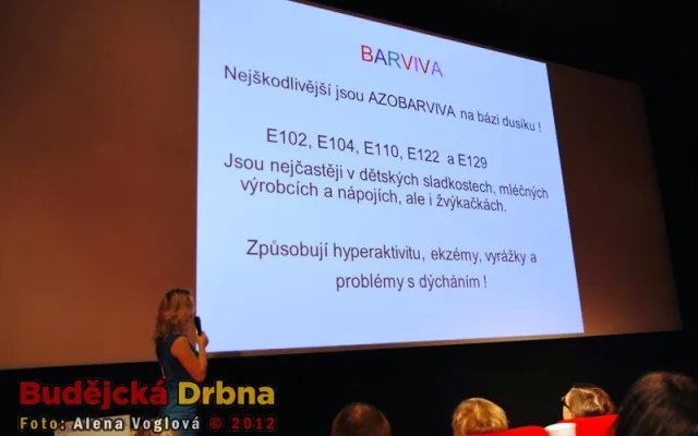 Sabina Kroupová poukazovala ve své přednášce i na škodlivá éčka v potravinách