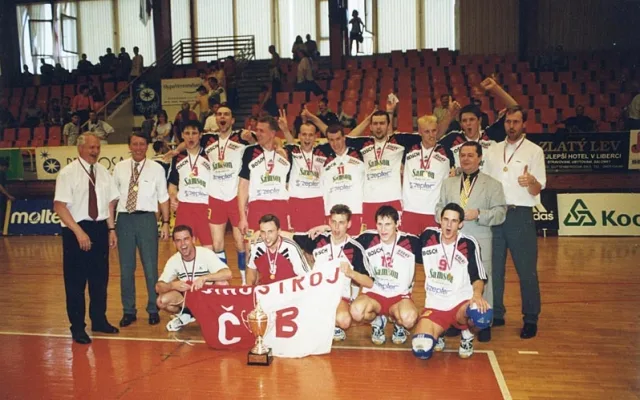 VK Jihostroj České Budějovice pod vedením trenéra Milana Žáka