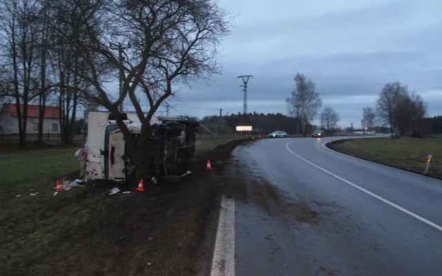 Havarované nákladní vozidlo Renault Midlum