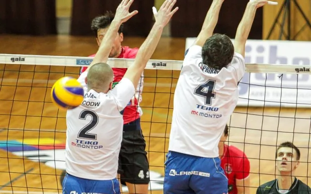 Miroslav Čajan a Michal Přikryl na bloku
